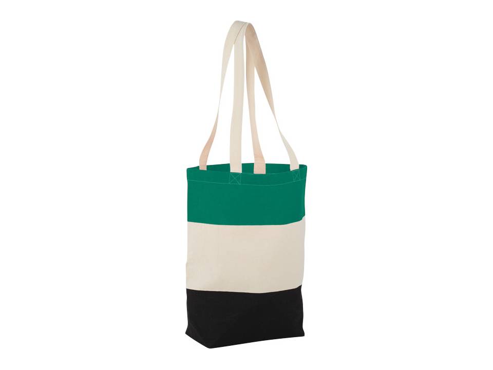 Cotton Colour Block Tote 14