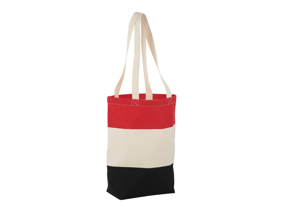 Cotton Colour Block Tote 7