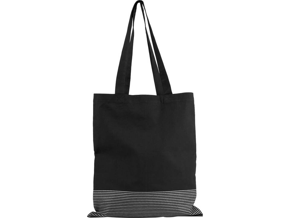 Aylin 140 g/m² silver lines cotton tote bag 7
