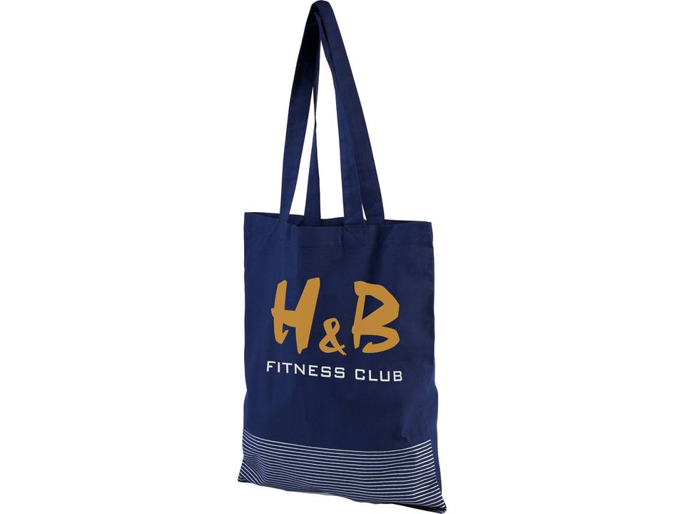 Aylin 140 g/m² silver lines cotton tote bag 11