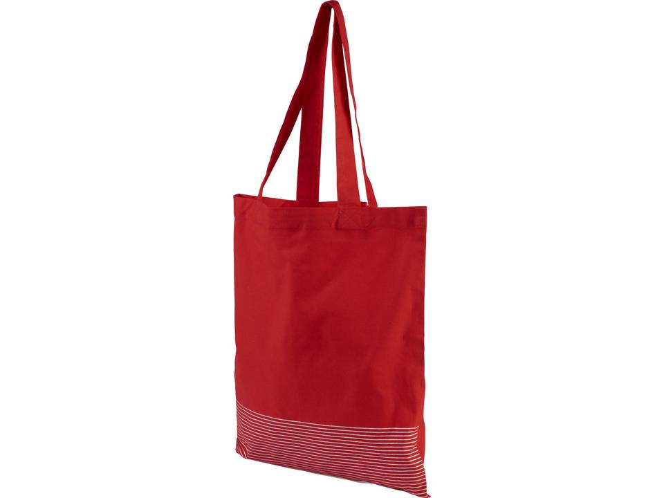 Aylin 140 g/m² silver lines cotton tote bag 14