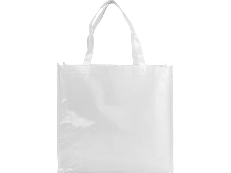 Shiny laminated non-woven shopping tote bag 5