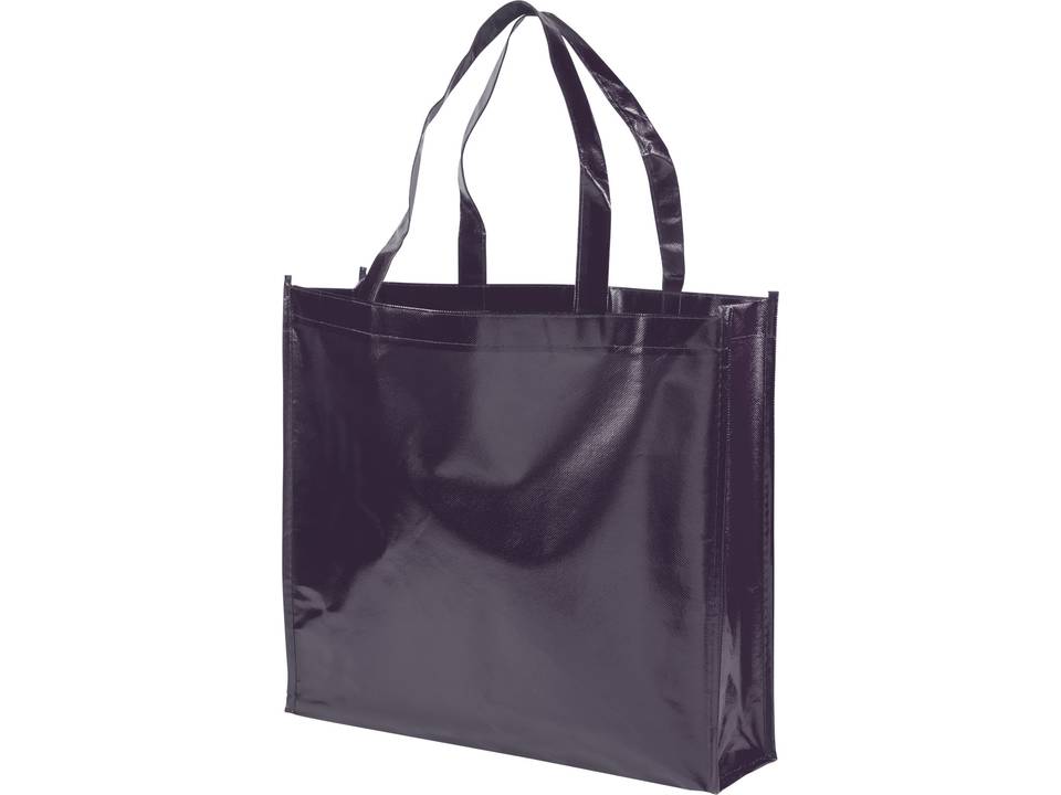 Shiny laminated non-woven shopping tote bag 6