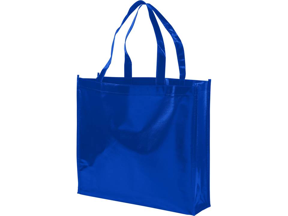 Shiny laminated non-woven shopping tote bag 8
