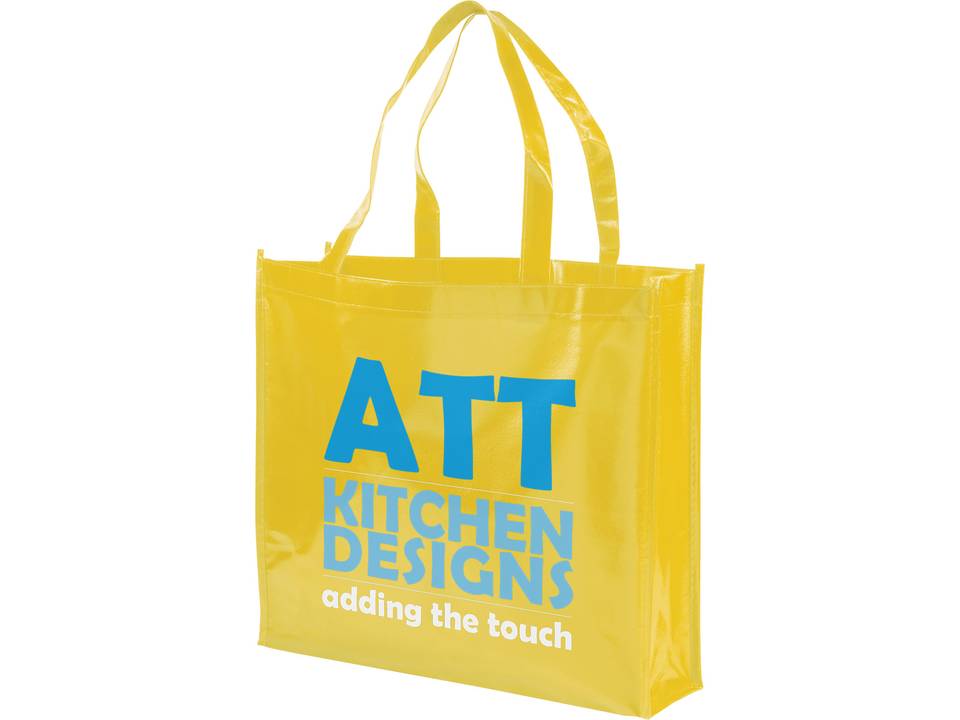 Shiny laminated non-woven shopping tote bag 17