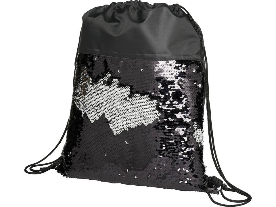 Drawstring sequin backpack clearance