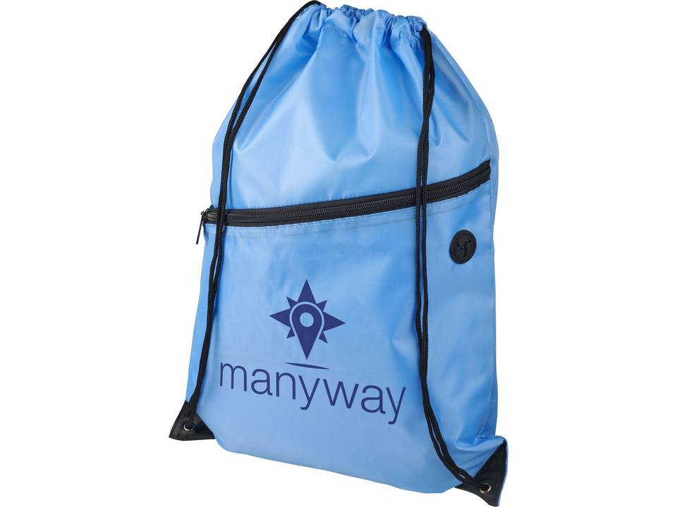 Oriole zippered drawstring backpack 14