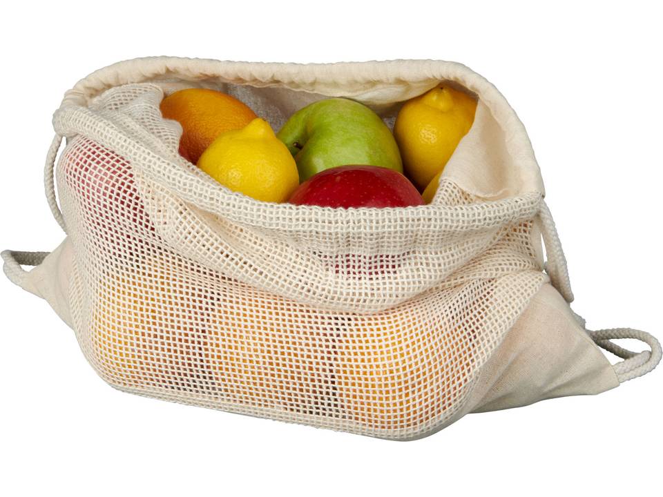 Maine mesh cotton drawstring backpack 5