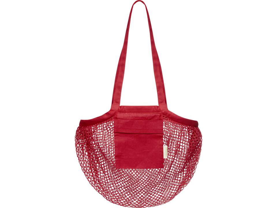 Pune 100 g/m2 GOTS organic mesh cotton tote bag 10