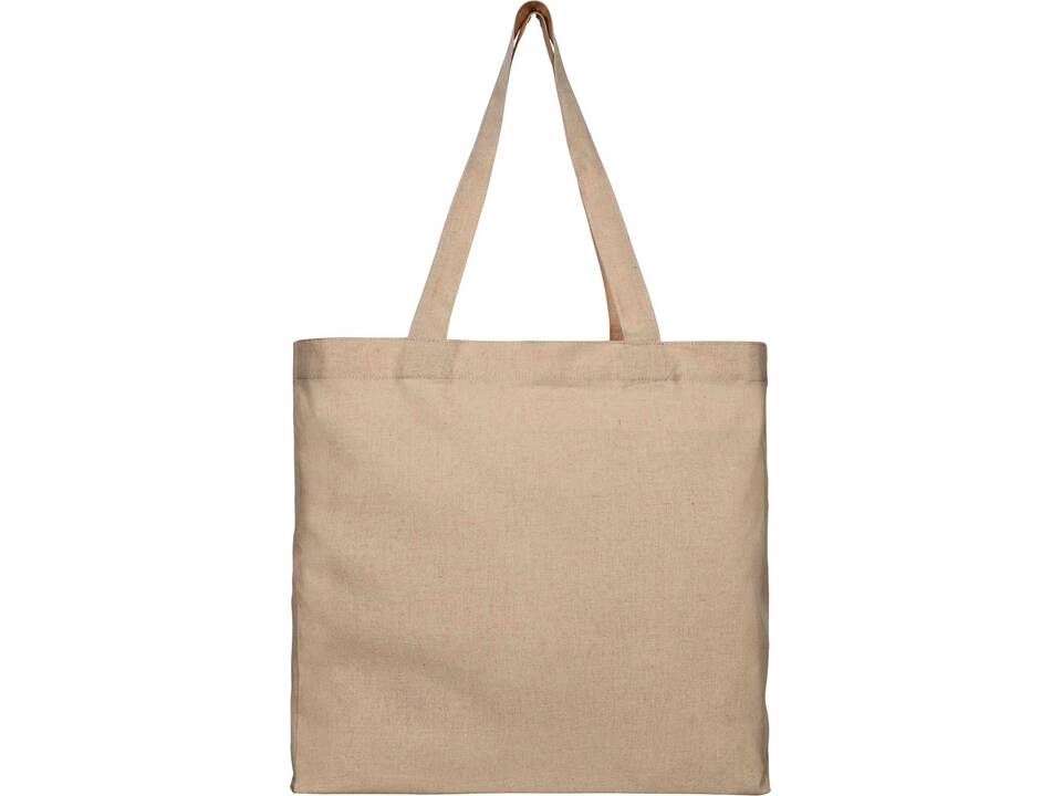 Pheebs 210 g/m2 recycled cotton gusset tote bag 3