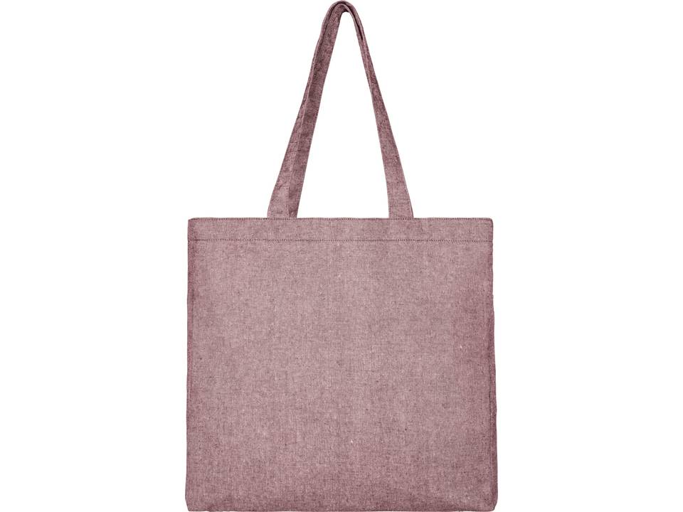 Pheebs 210 g/m2 recycled cotton gusset tote bag 10