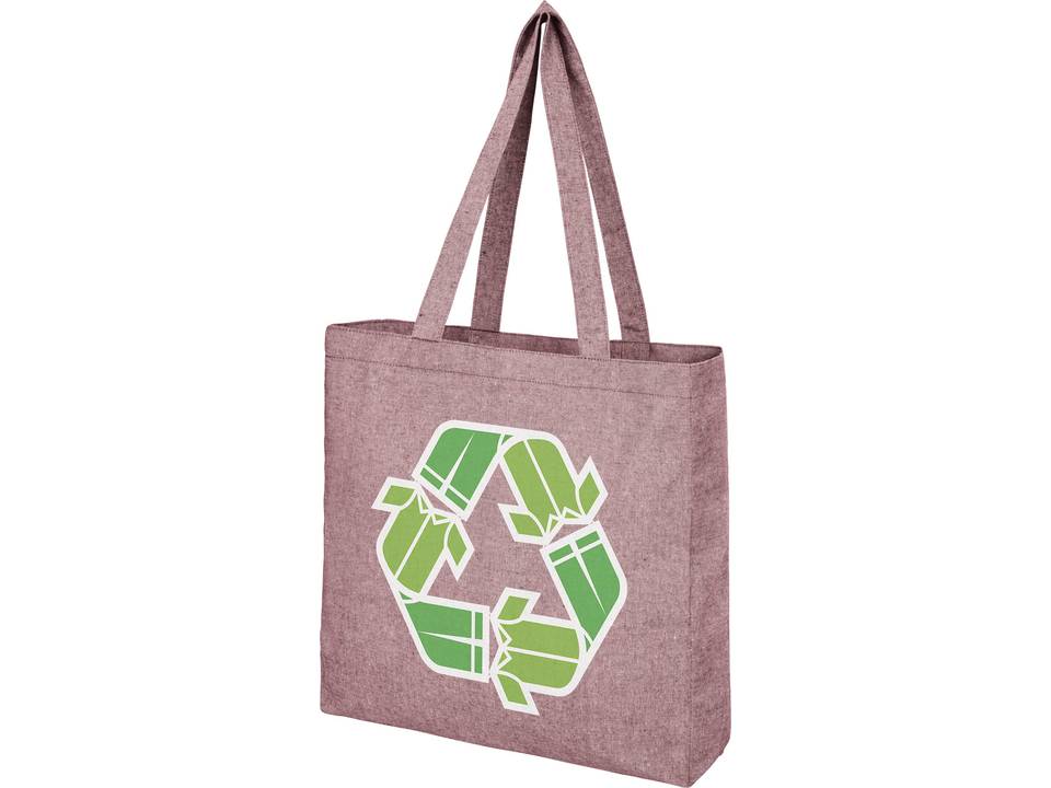 Pheebs 210 g/m2 recycled cotton gusset tote bag 9