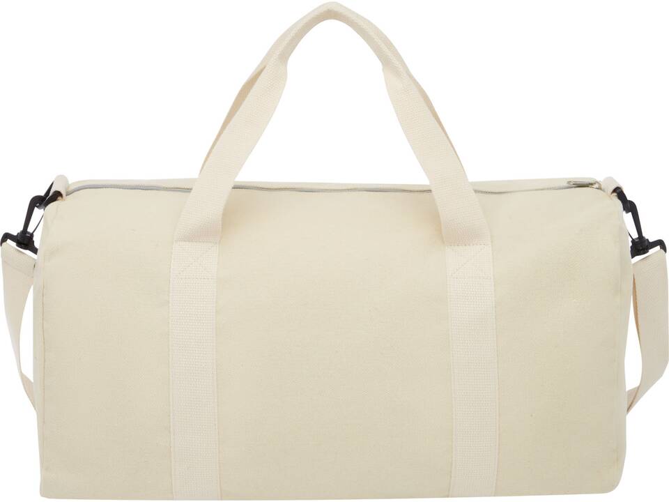 Pheebs 210 g/m² recycled cotton and polyester duffel bag 4