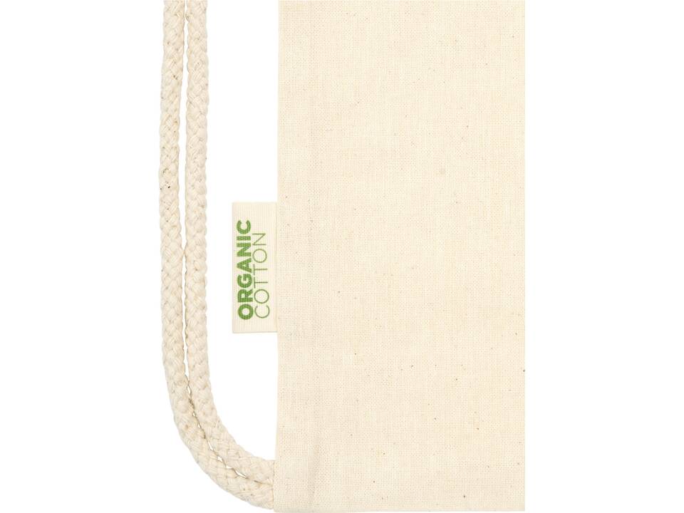 Orissa 140 g/m² GOTS organic cotton drawstring backpack 9