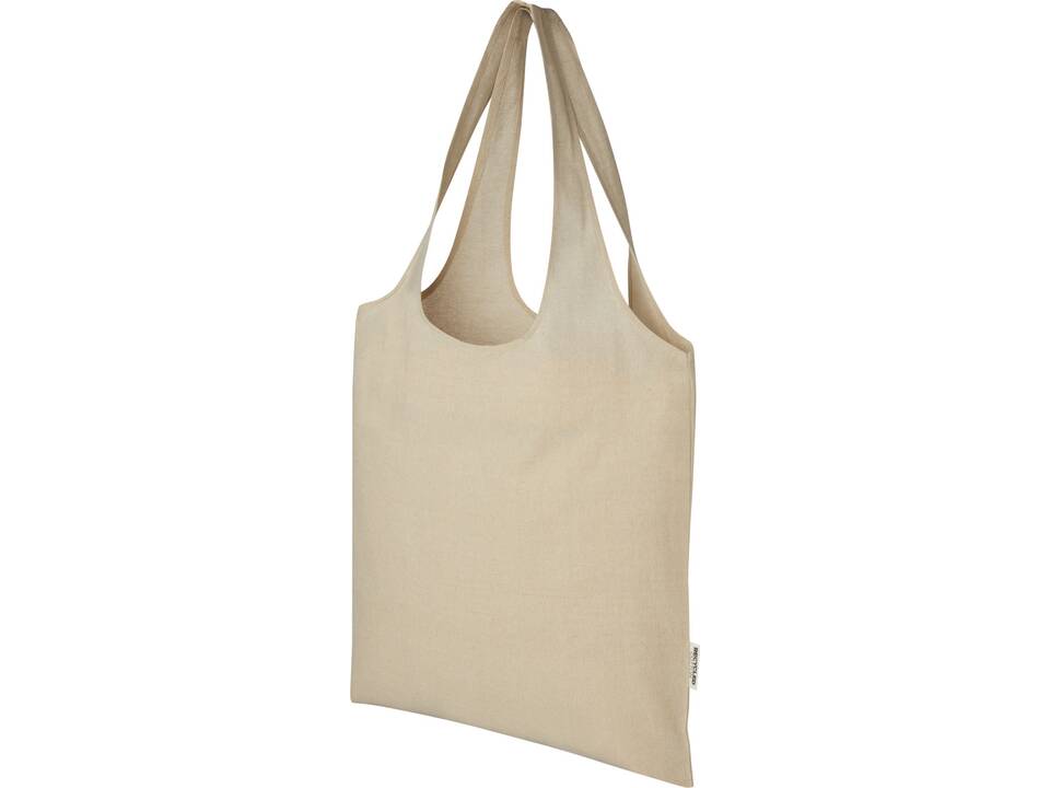 Pheebs 150 g/m² recycled cotton trendy tote bag 7L 1