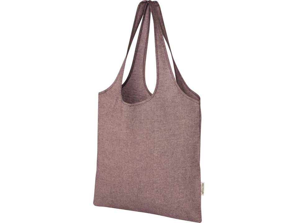 Pheebs 150 g/m² recycled cotton trendy tote bag 7L 8