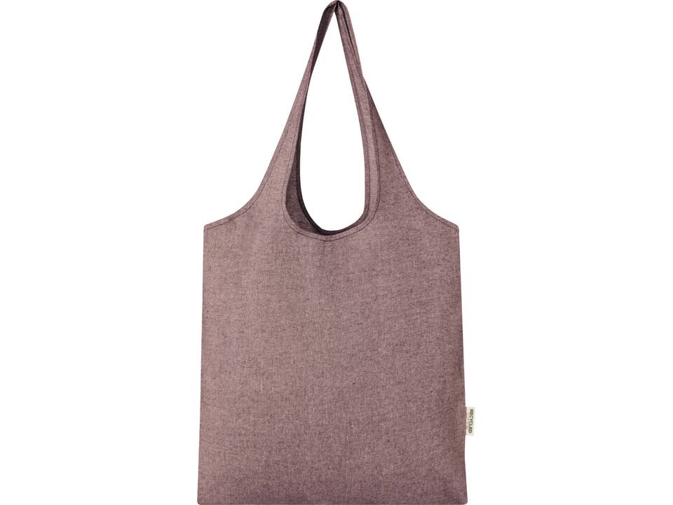Pheebs 150 g/m² recycled cotton trendy tote bag 7L 10