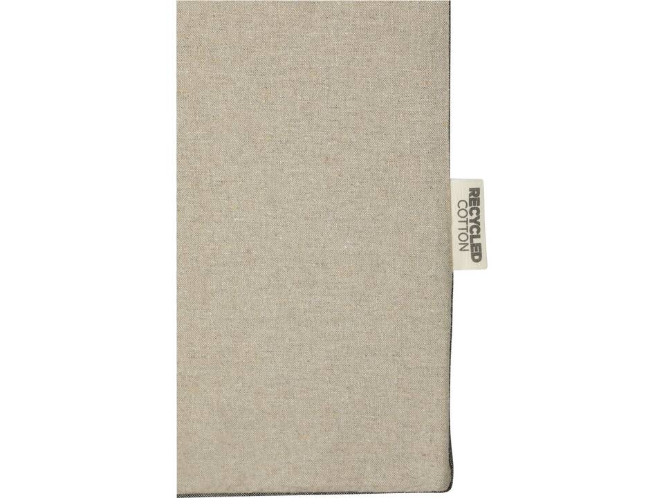 Pheebs 190 g/m² recycled cotton gusset tote bag with contrast sides 18L 5