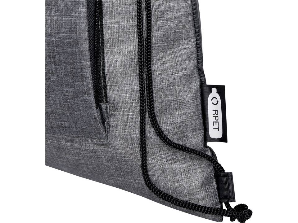 Ash recycled foldable drawstring bag 7L 7