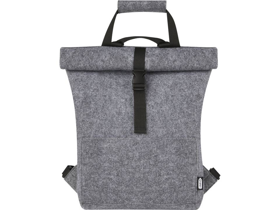 Felta GRS recycled felt roll-top bike bag 13L 2