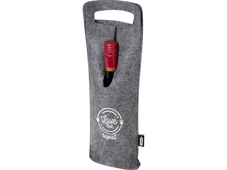 Felta 75 cl GRS recycled felt wine bag 1