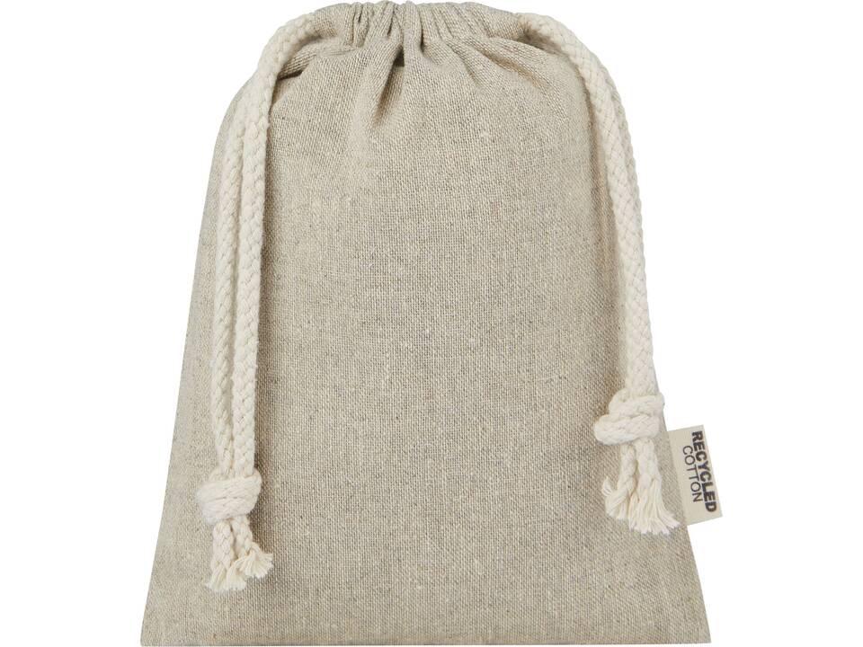 Pheebs 150 g/m² GRS recycled cotton gift bag small 0.5L 1