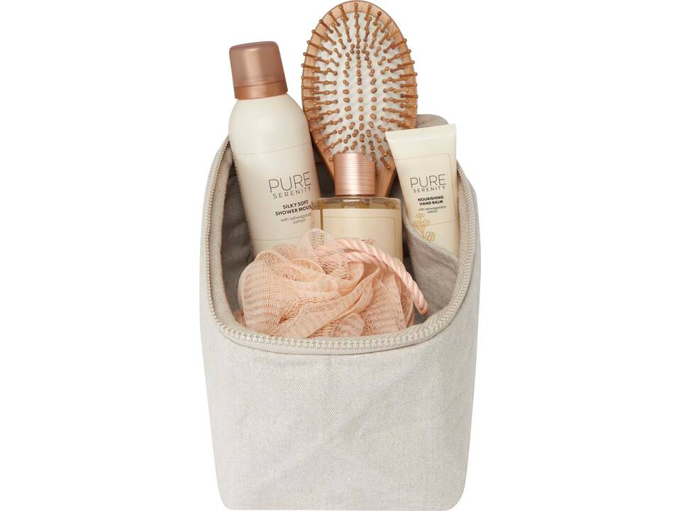 Pack 500 g/m² Aware™ recycled toiletry organiser 8