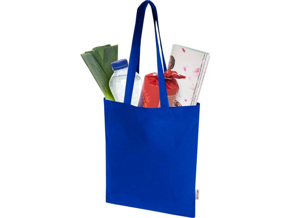 Madras Blend 140 g/m² GRS recycled cotton tote bag 7L 18