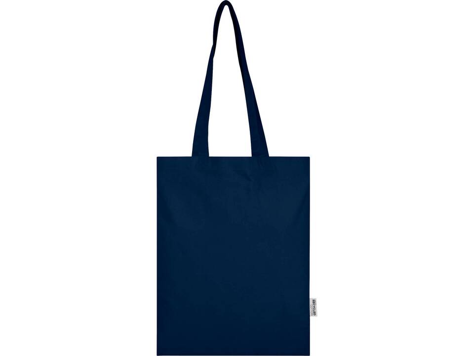 Madras Blend 140 g/m² GRS recycled cotton tote bag 7L 22