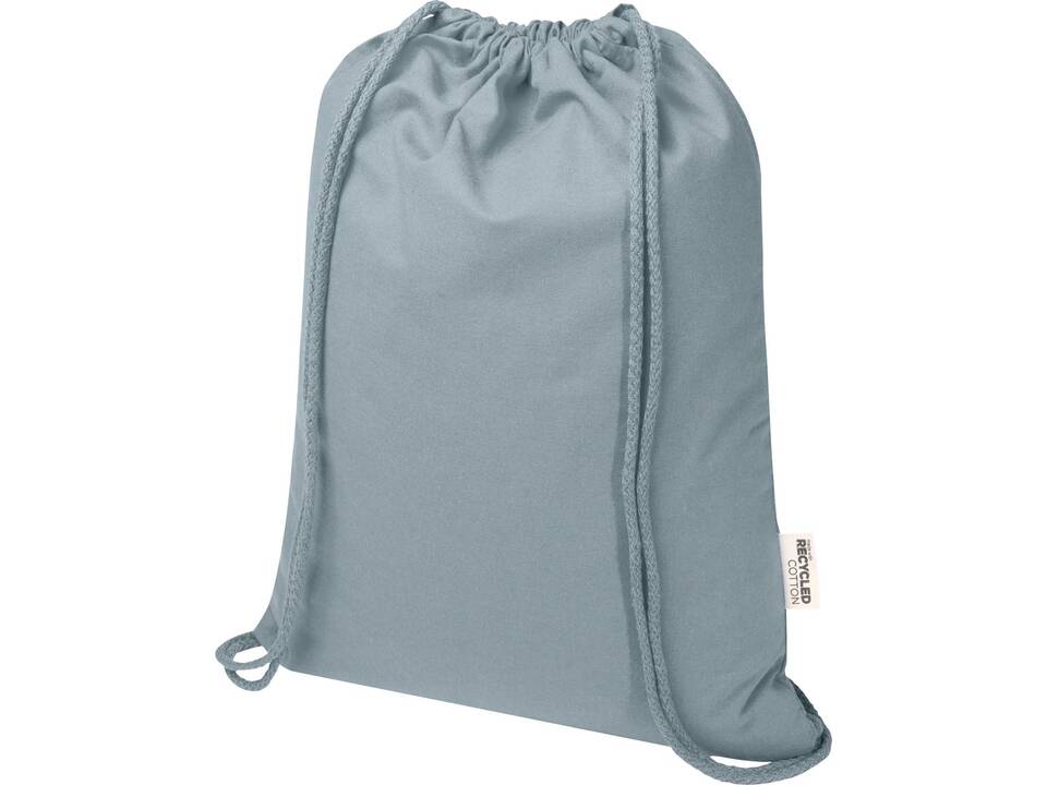 Oregon Blend 140 g/m² GRS recycled drawstring bag 5L 20