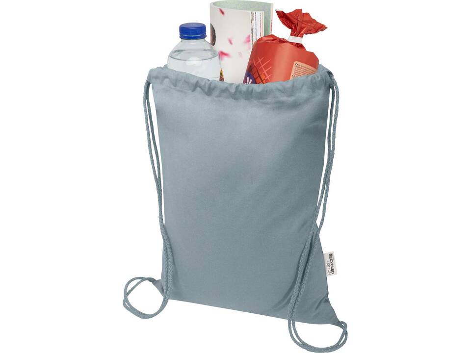 Oregon Blend 140 g/m² GRS recycled drawstring bag 5L 23
