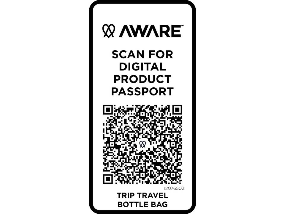 Trip Aware™ recycled travel bottle bag 2L 6