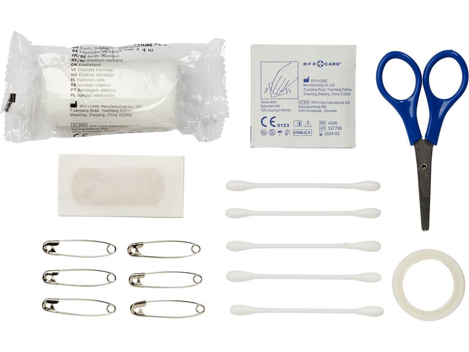 Frederik 24-piece first aid plastic case 4