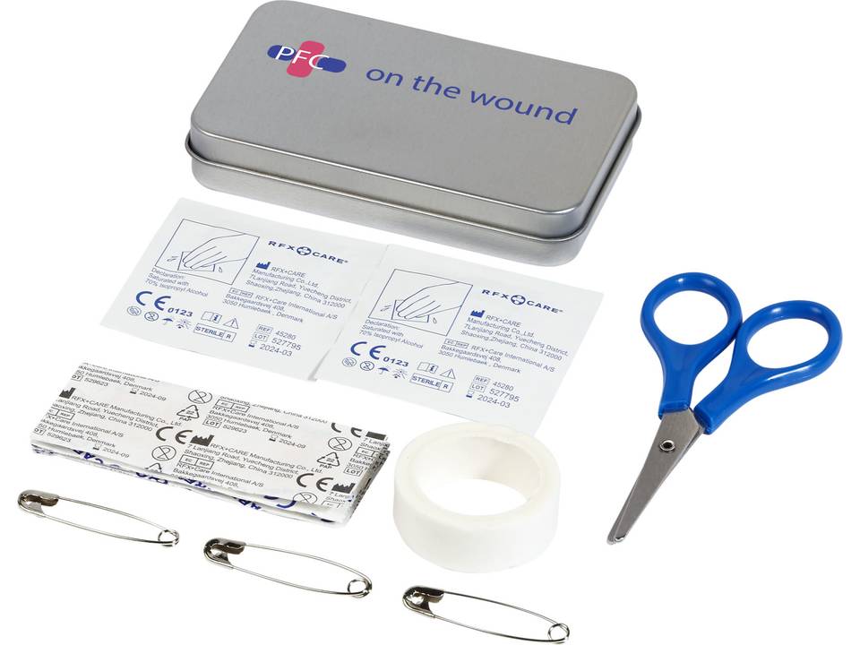 Vincent 12-piece first aid tin box 1