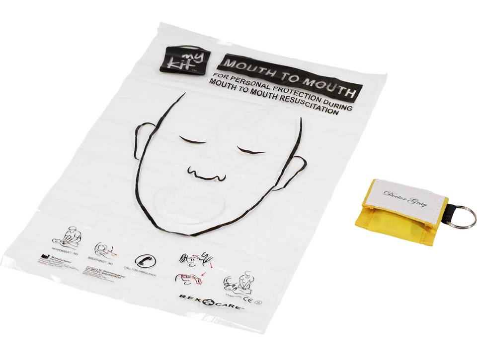 Henrik mouth-to-mouth shield in polyester pouch 15