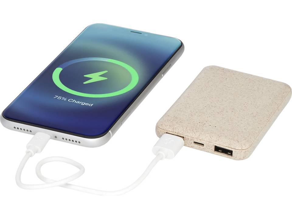 Asama 5000 mAh wheat straw power bank 8