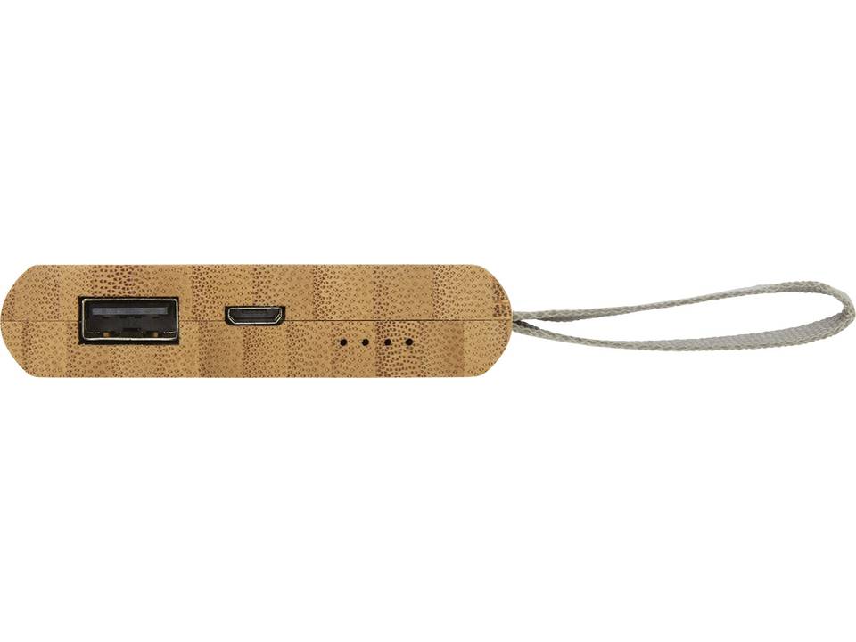 Tulda 5000 mAh bamboo power bank 9