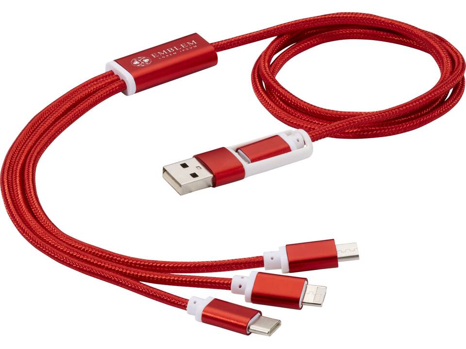 Versatile 3-in-1 charging cable with dual input 2