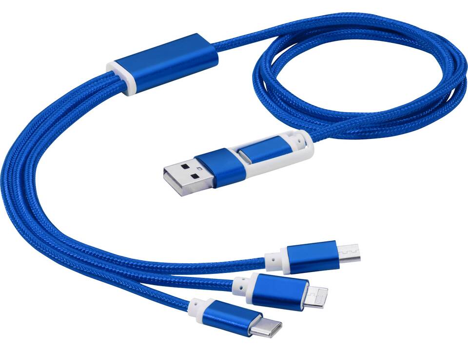 Versatile 3-in-1 charging cable with dual input 6
