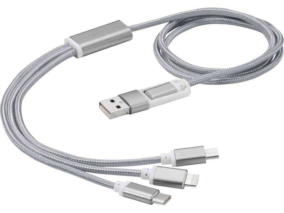 Versatile 3-in-1 charging cable with dual input 11