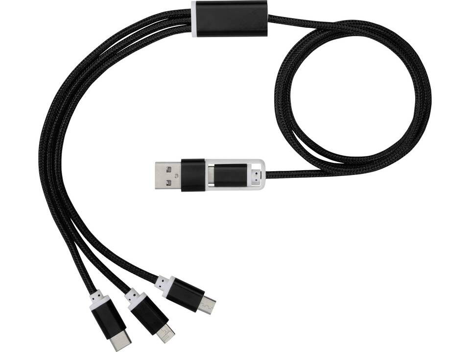 Versatile 3-in-1 charging cable with dual input 18
