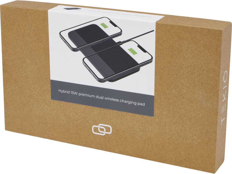 Hybrid 15W premium dual wireless charging pad 3