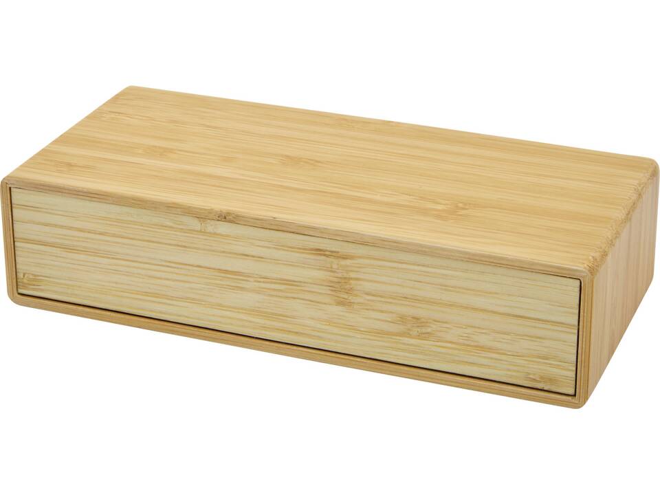 Minata bamboo wireless charger with clock 6