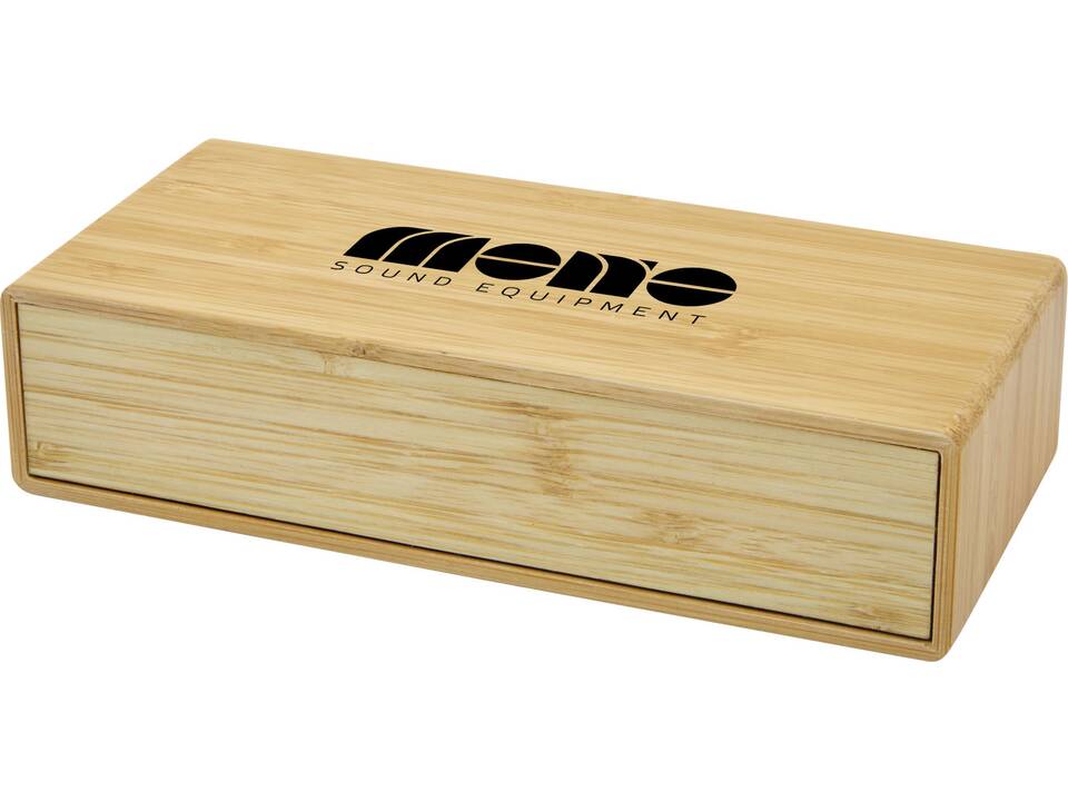 Minata bamboo wireless charger with clock 1