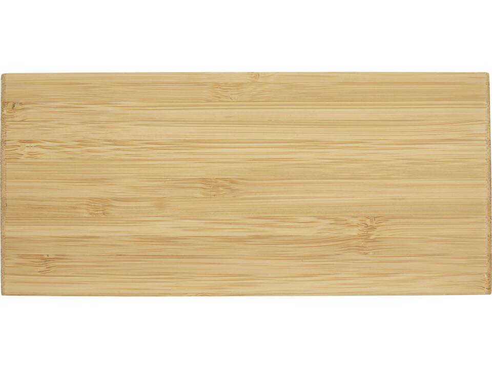 Minata bamboo wireless charger with clock 4