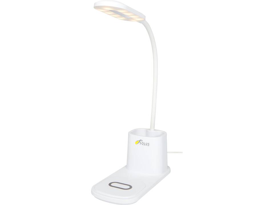 Bright desk lamp and organizer with wireless charger 1