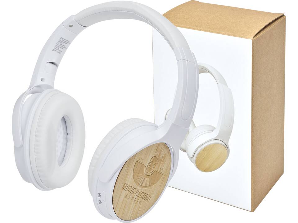 Athos bamboo Bluetooth headphones with microphone 1