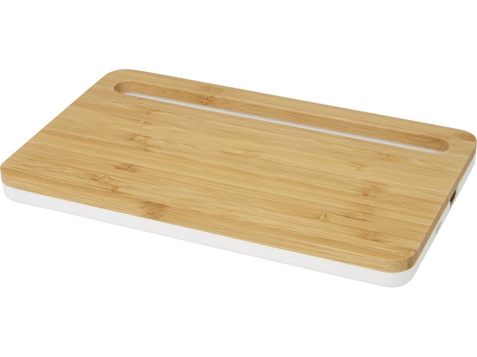 Medake 10W bamboo desktop wireless charger 6