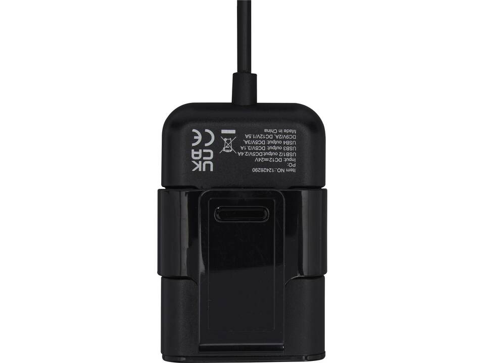 Pilot dual car charger with QC 3.0 dual back seat extended charger 5