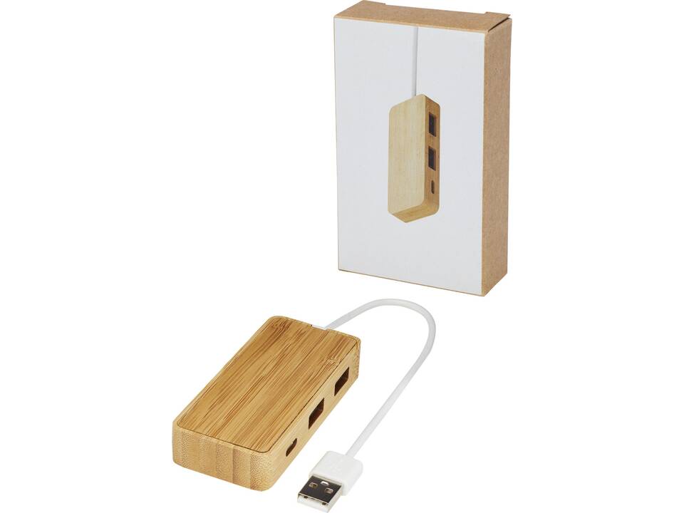 Tapas bamboo USB hub 5